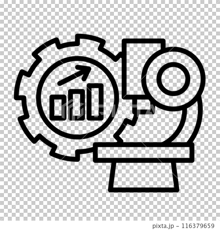 代表研發生產力的圖示。 116379659