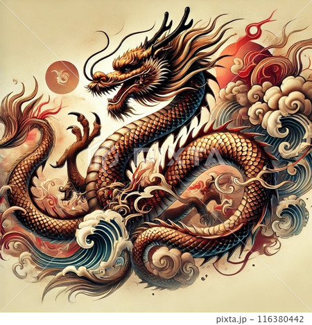 龍 tattoo artのイラスト素材 [116380442] - PIXTA