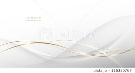 高級感のある金色の曲線背景 高級感のある金色の曲線背景 116380767
