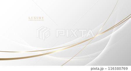 高級感のある金色の曲線背景 高級感のある金色の曲線背景 116380769