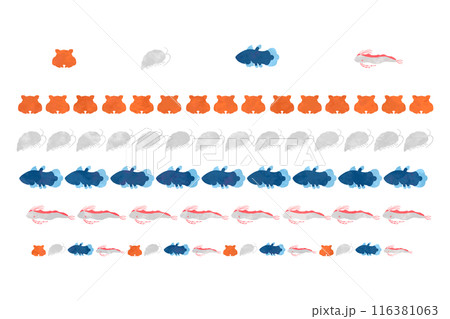 深海魚ラインセット 116381063