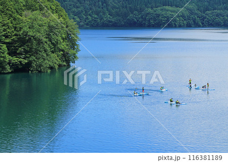 夏の青木湖 夏の青木湖 116381189