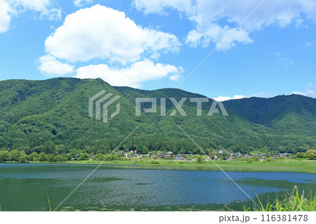 夏の木崎湖 116381478