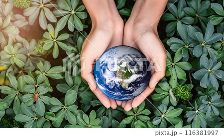 地球を守るイメージ（AI生成画像） 116381997