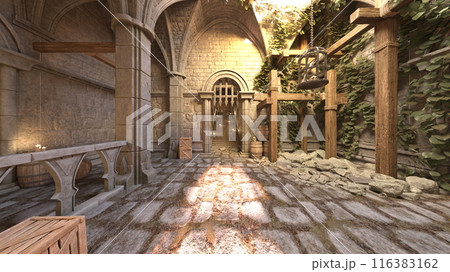 石造りの街並み 116383162