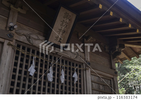 群馬県吾妻郡・諏訪神社の紙垂 116383174