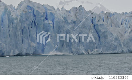 Slow Motion Iceberg Calving at Perito Moreno Glacier, Argentina Slow Motion Iceberg Calving at Perito Moreno Glacier, Argentina 116383395