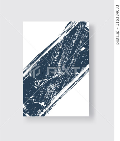 Abstract ink brush banners with grunge effect 116384033
