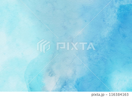 Abstract blue watercolor paint background. Vector illustration 116384163