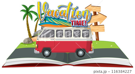 Vacation Time Adventure Illustration 116384227