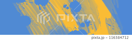Abstract Blue Yellow paint Background. Vector illustration design 116384712