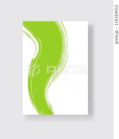 Abstract ink brush banners with grunge effect 116384912