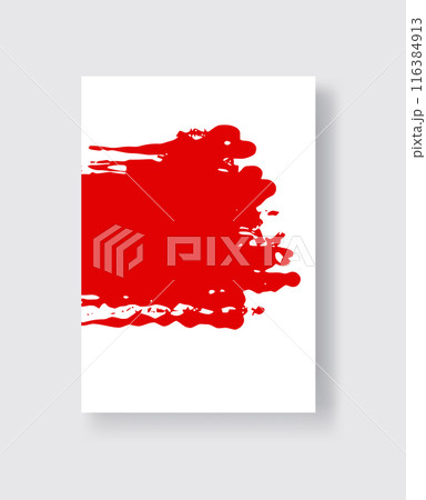 Abstract ink brush banners with grunge effect 116384913