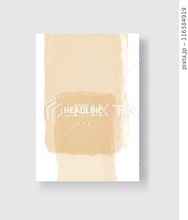 Abstract vector watercolor banner. Clolor brush strokes on white background. Abstract vector watercolor banner. Clolor brush strokes on white background. 116384919