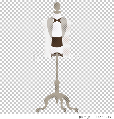 Torso with wedding suit hanging 116384935