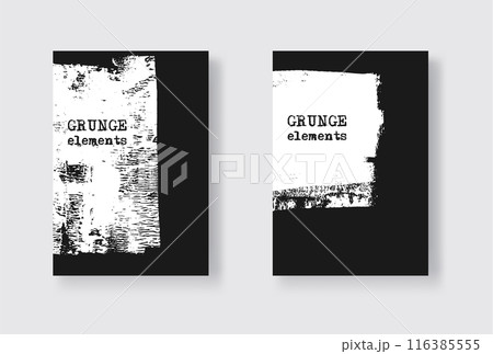 Black ink brush stroke on white background. Japanese style. Black ink brush stroke on white background. Japanese style. 116385555