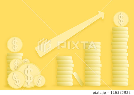 Coin yellow 116385922