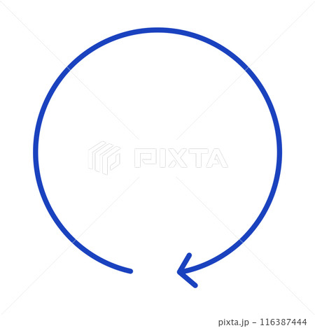 Blue Arrow Refresh Arrow illustration Circle Arrow Swirl Arrow Circular Arrow 116387444