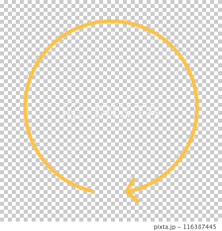 Yellow Arrow Refresh Arrow illustration Circle Arrow Swirl Arrow Circular Arrow 116387445