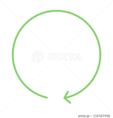 Green Arrow Refresh Arrow illustration Circle Arrow Swirl Arrow Circular Arrow 116387446