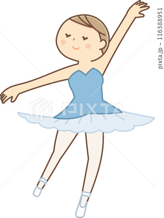 バレエを踊る女の子 116388951