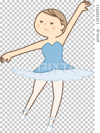 バレエを踊る女の子 116388951