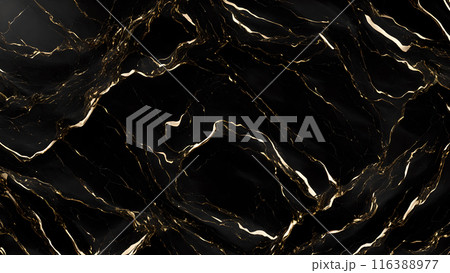 Marble Elegance Polished black marble with subtle golden highlights. 3d background Marble Elegance Polished black marble with subtle golden highlights. 3d background 116388977