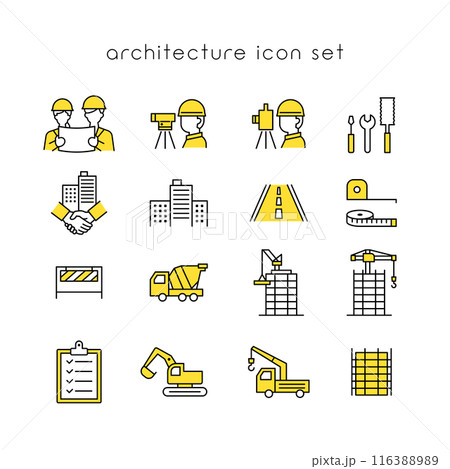 建築アイコンセット 建築アイコンセット 116388989