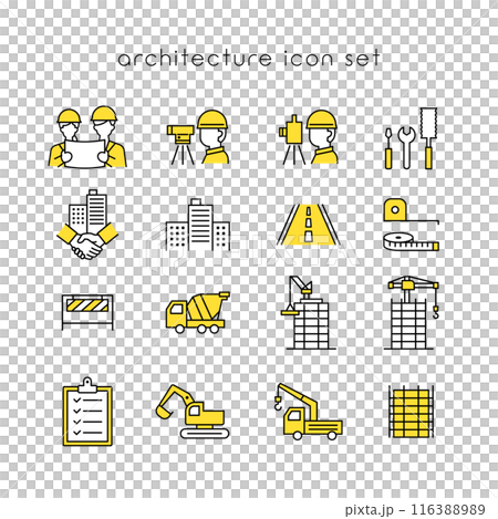 建築アイコンセット 建築アイコンセット 116388989