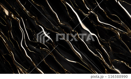 Marble Elegance Polished black marble with subtle golden highlights. 3d background Marble Elegance Polished black marble with subtle golden highlights. 3d background 116388990