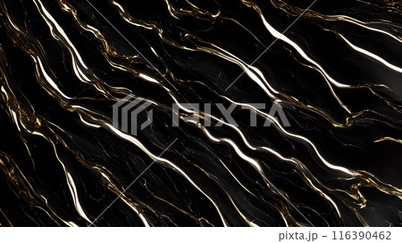 Marble Elegance Polished black marble with subtle golden highlights. 3d background Marble Elegance Polished black marble with subtle golden highlights. 3d background 116390462