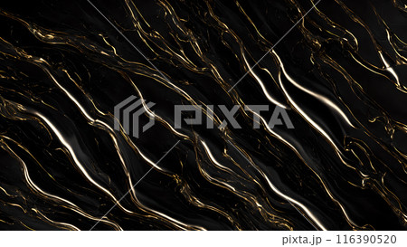 Marble Elegance Polished black marble with subtle golden highlights. 3d background Marble Elegance Polished black marble with subtle golden highlights. 3d background 116390520