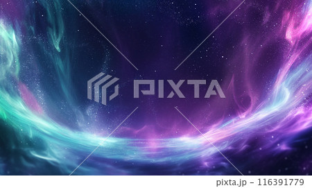 オーロラのような美しい輝き 抽象的 光 ウェーブ 背景素材 ライト ブルー ピンク オーロラのような美しい輝き 抽象的 光 ウェーブ 背景素材 ライト ブルー ピンク 116391779