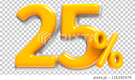 Font With Number Percent 3D Render Gold Font With Number Percent 3D Render Gold 116392076
