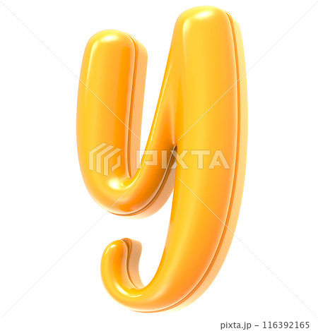 golden letter h made of inflatable balloon isolated on white 116392165