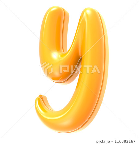golden letter h made of inflatable balloon isolated on white 116392167