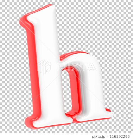 golden letter h made of inflatable balloon isolated on white golden letter h made of inflatable balloon isolated on white 116392296