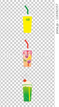 時尚夏日飲品 116392357