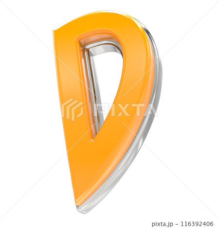 Font And Number Gold With White 3D Render 116392406