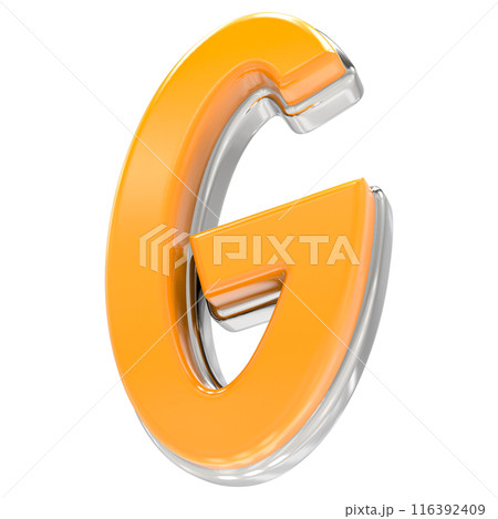 Font And Number Gold With White 3D Render 116392409