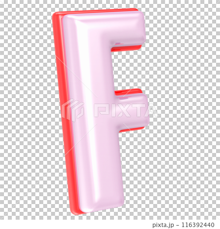Font And Number Gold With White 3D Render 116392440