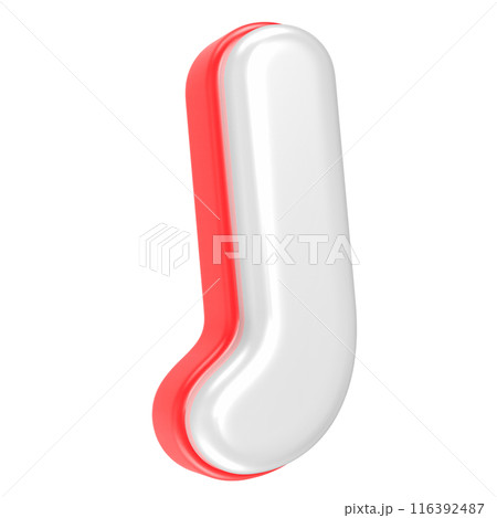 Font And Number Gold With White 3D Render 116392487