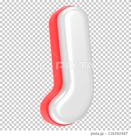 Font And Number Gold With White 3D Render 116392487