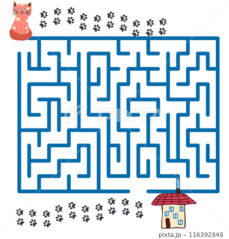 Children's game labyrinth. Find a way out of the maze 116392848
