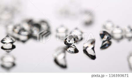 Scattering of white star diamonds on black 116393671