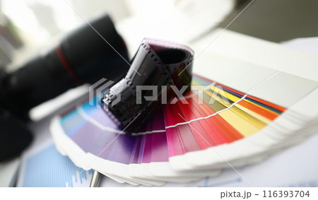 Colorful palette and camera roll 116393704