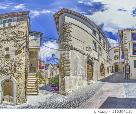 Impression of the old town of the small Italian town of Tolfa 116394110