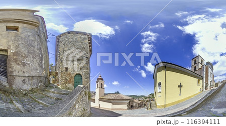 Impression of the old town of the small Italian town of Tolfa 116394111