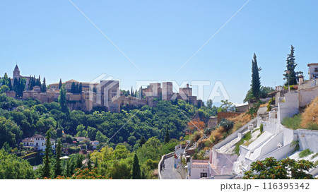 サクロモンテ地区から見るアルハンブラ宮殿【スペイン/グラナダ】 116395342
