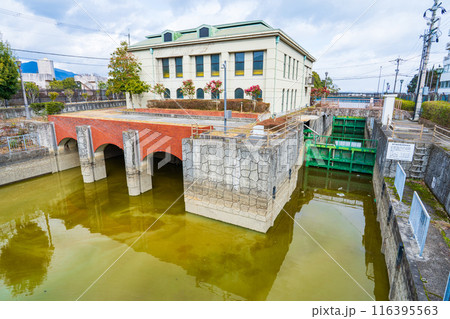 滋賀県大津市 琵琶湖疎水の取水口 滋賀県大津市 琵琶湖疎水の取水口 116395563